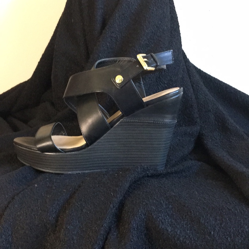 Marc Fisher Crisscross-Strap Rockey Wedge Sandal